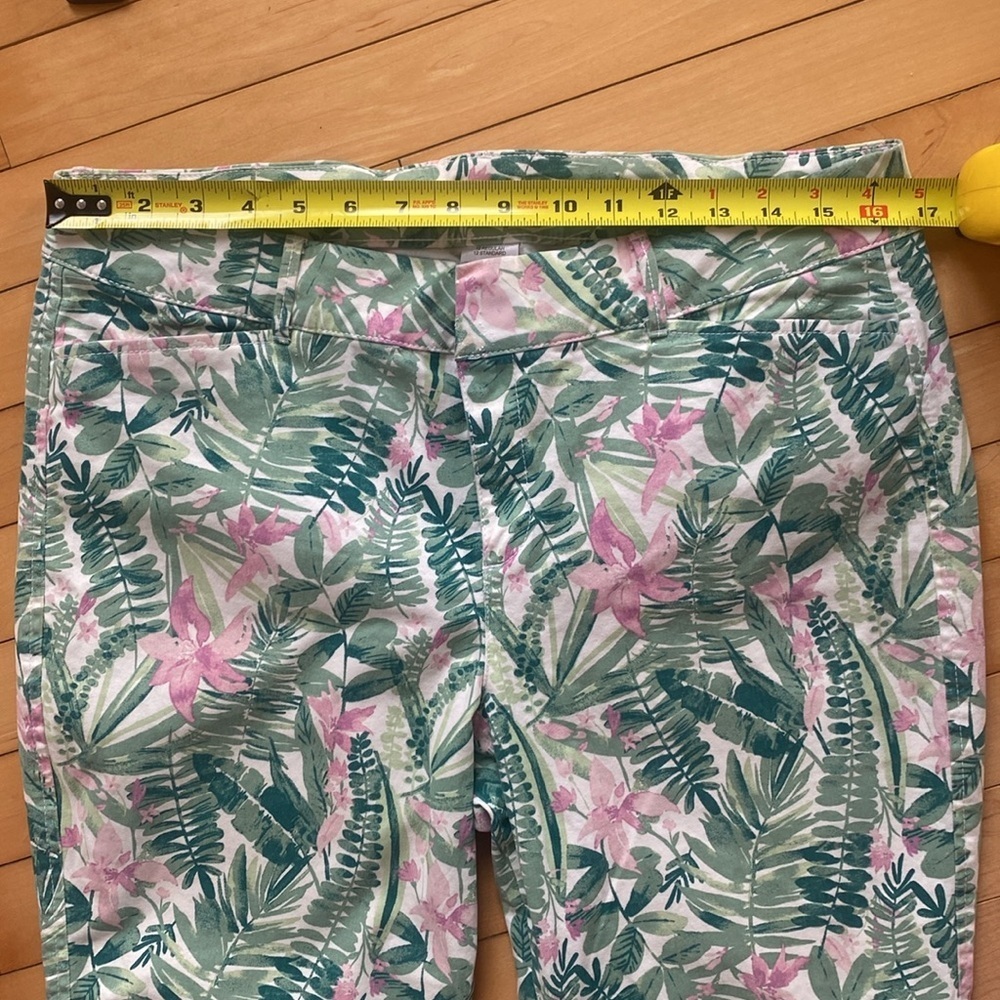 OLD NAVY - PIXIE, tropical print long cotton pants SIZE 12 - Picture 11 of 16